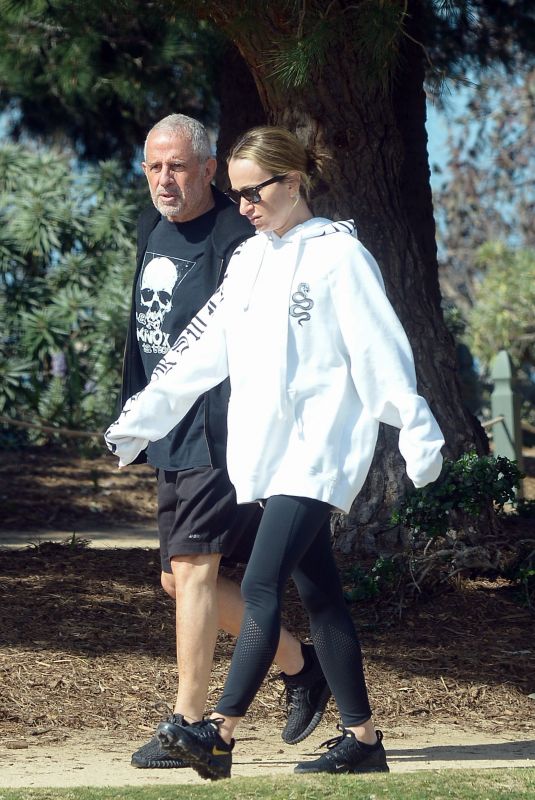 JENNIFER MEYER Out with Her Father Ronald in Los Angeles 03/29/2020