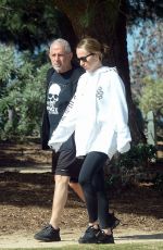JENNIFER MEYER Out with Her Father Ronald in Los Angeles 03/29/2020