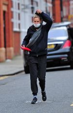 JENNY WADE Wearing a Face Mask Out in London 03/17/2020
