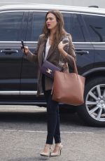 JESSICA ALBA Arrives at a Meeting in Beverly Hills 03/06/2020