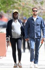 JODIE TURNER-SMITH and Joshua Jackson Out with Their Out with Their Dog in Los Angeles 03/25/2020