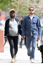 JODIE TURNER-SMITH and Joshua Jackson Out with Their Out with Their Dog in Los Angeles 03/25/2020