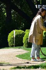 JORDANA BREWSTER Doing Her Gardener Work in Santa Monica 03/24/2020