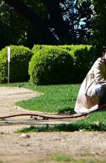JORDANA BREWSTER Doing Her Gardener Work in Santa Monica 03/24/2020