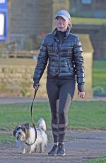 JORGIE PORTER Out with Her Dog in Manchester 03/29/2020