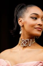 JOURDAN DUNN Arrives at Vivienne Westwood Show at Paris Fashion Week 02/29/2020