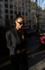 JOURDAN DUNN Leaves Royal Monceau Hotel in Paris 02/29/2020
