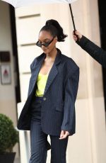 JOURDAN DUNN Leaves Royal Monceau Hotel in Paris 02/29/2020