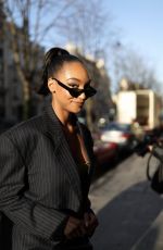 JOURDAN DUNN Leaves Royal Monceau Hotel in Paris 02/29/2020