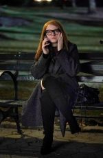 JULIA GARNER on the Set of Shonda Rhimes in New York 03/01/2020