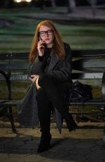 JULIA GARNER on the Set of Shonda Rhimes in New York 03/01/2020