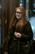 JULIA GARNER on the Set of Shonda Rhimes in New York 03/01/2020