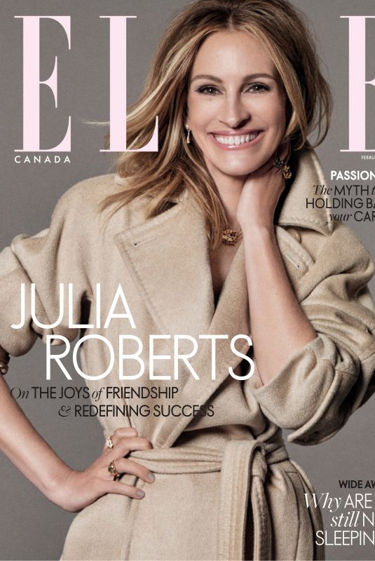 JULIA ROBERTS in Elle Magazine, Canada February 2020