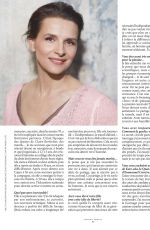 JULIETTE BINOCHE in Version Femina Magazine, March 2020