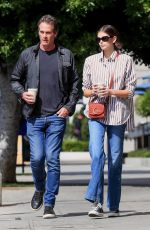 KAIA and Rande GERBER at Blue Bottle Coffee in West Hollywood 03/09/2020