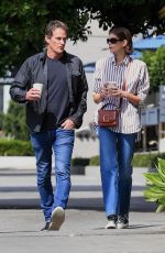 KAIA and Rande GERBER at Blue Bottle Coffee in West Hollywood 03/09/2020