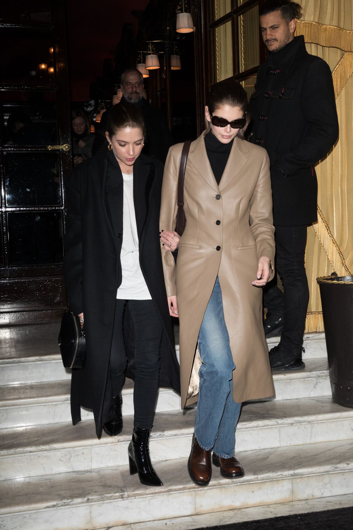 KAIA GERBER and ASHLEYBENSON Leaves Hotel Le Costes in Paris 03/01/2020 ...