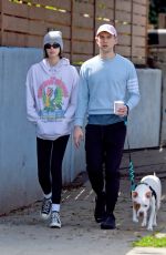 KAIA GERBER and Tommy Dorfman Out with Their Dog in Los Angeles 03/21/2020