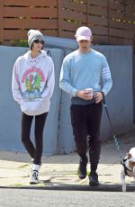 KAIA GERBER and Tommy Dorfman Out with Their Dog in Los Angeles 03/21/2020