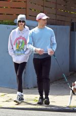 KAIA GERBER and Tommy Dorfman Out with Their Dog in Los Angeles 03/21/2020
