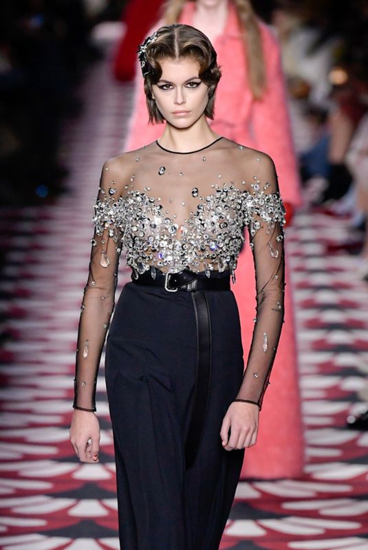 KAIA GERBER at Miu Miu Runway Show at Paris Fashion Week 03/03/2020