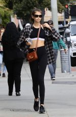 KAIA GERBER Leaves Dogpound Gym in West Hollywood 03/09/2020