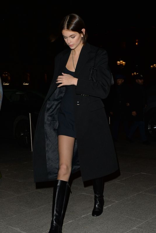 KAIA GERBER Night Out in Paris 02/29/2020