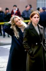 KALEY CUOCO and ZOSIA MAMET on The Set of The Flight Attendant in New York 03/03/2020