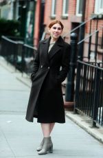 KALEY CUOCO and ZOSIA MAMET on The Set of The Flight Attendant in New York 03/03/2020