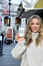 KALEY CUOCO for Starbucks Shine from the Start Spring Campaign in New York 03/09/2020