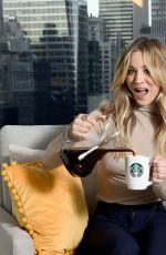 KALEY CUOCO for Starbucks Shine from the Start Spring Campaign in New York 03/09/2020