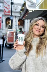 KALEY CUOCO for Starbucks Shine from the Start Spring Campaign in New York 03/09/2020