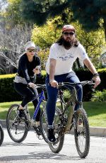 KATE HUDSON and Danny Fujikawa Out Riding Bikes in Pacific Palisades 03/15/2020