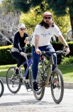 KATE HUDSON and Danny Fujikawa Out Riding Bikes in Pacific Palisades 03/15/2020