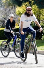 KATE HUDSON and Danny Fujikawa Out Riding Bikes in Pacific Palisades 03/15/2020
