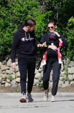KATE MARA and Jamie Bell Out in Los Feliz 03/30/2020