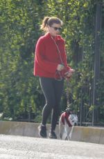 KATE MARA Out with Her DOg in Los Feliz 03/20/2020