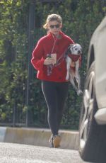 KATE MARA Out with Her DOg in Los Feliz 03/20/2020