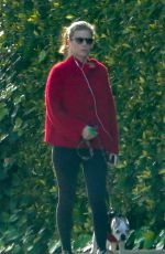 KATE MARA Out with Her DOg in Los Feliz 03/20/2020