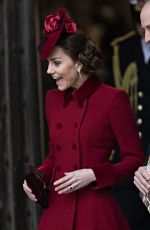 KATE MIDDLETON at Commonwealth Service at Westminster Abbey 03/09/2020