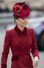 KATE MIDDLETON at Commonwealth Service at Westminster Abbey 03/09/2020