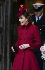 KATE MIDDLETON at Commonwealth Service at Westminster Abbey 03/09/2020