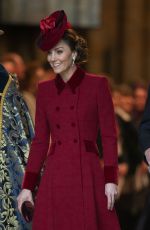 KATE MIDDLETON at Commonwealth Service at Westminster Abbey 03/09/2020