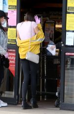 KATIE BELL Wearing a Mask and Gloves Out Shopping in Los Angeles 03/24/2020