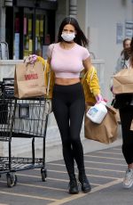 KATIE BELL Wearing a Mask and Gloves Out Shopping in Los Angeles 03/24/2020