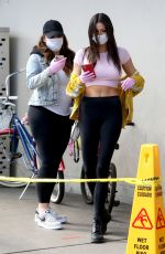 KATIE BELL Wearing a Mask and Gloves Out Shopping in Los Angeles 03/24/2020