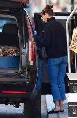 KATIE HOLMES Leaves Her Apartment in New York 03/27/2020