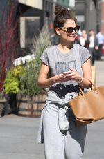 KATIE HOLMES Out and About in New York 03/09/2020