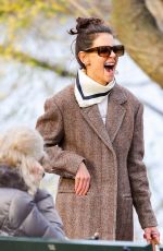 KATIE HOLMES Out and About in New York 03/18/2020