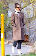 KATIE HOLMES Out and About in New York 03/18/2020